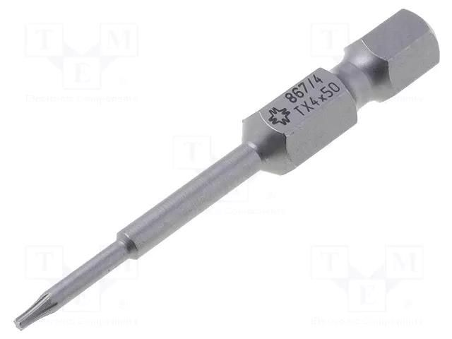 Screwdriver bit; Torx®; TX04; Overall len: 50mm WERA WERA.867/4/4