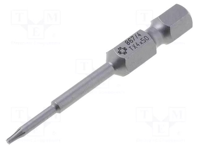 Screwdriver bit; Torx®; TX04; 1/4"; Overall len: 50mm WERA WERA.867/4/4
