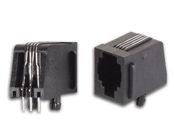RJ10 4P4C PCB MOUNT, SIDE ENTRY 4P4CPCB 5410329311766; 5410329590642; 5410329590659