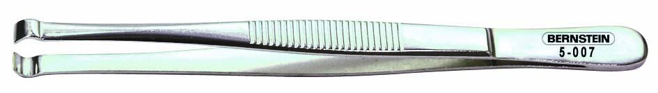 Component tweezers, 140 mm, nickel-plated 5-007