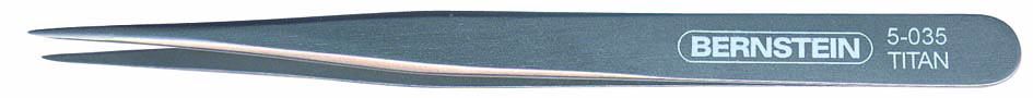 Titan tweezers, 120 mm, sharply pointed 5-035