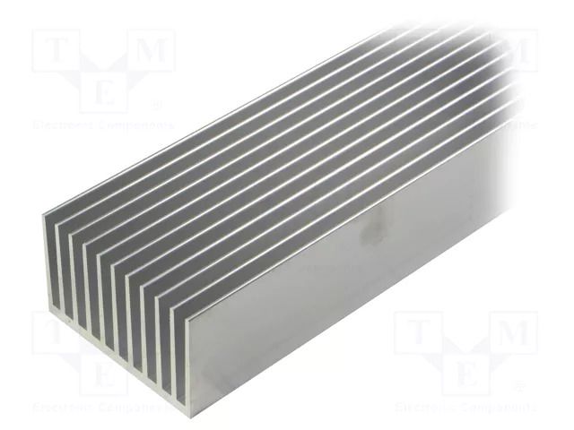 Heatsink: extruded; grilled; natural; L: 1000mm; W: 100mm; H: 60mm FISCHER ELEKTRONIK SK644/1000/AL