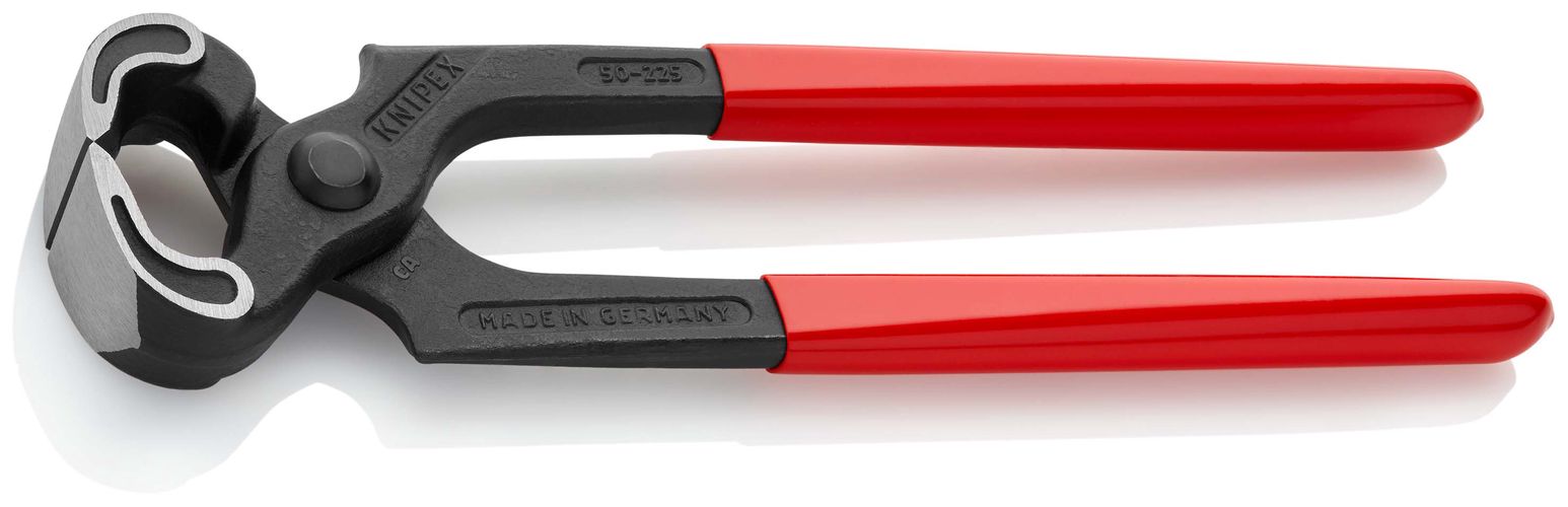 KNIPEX 50 01 225 Carpenters' Pincers with plastic coating black atramentized 225 mm 50 01 225 4003773035305