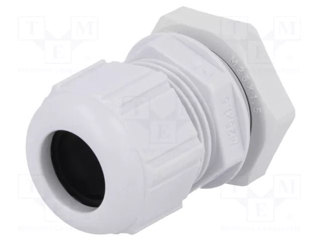 Cable gland; M25; 1.5; IP68; polyamide; grey SPELSBERG KVRM25-MGM