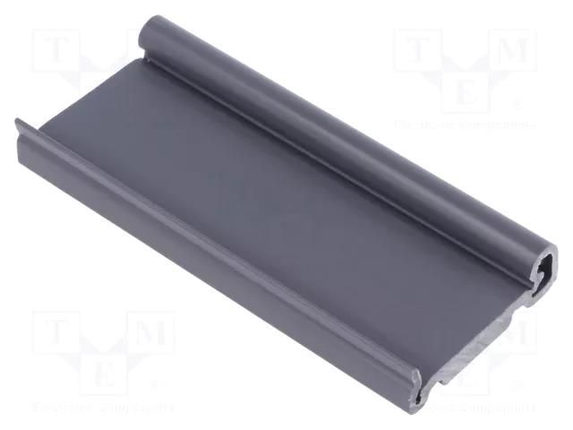 DIN rail mounting bracket; PVC; 100mm; Rail: TS35 FISCHER ELEKTRONIK KL-35-K-100