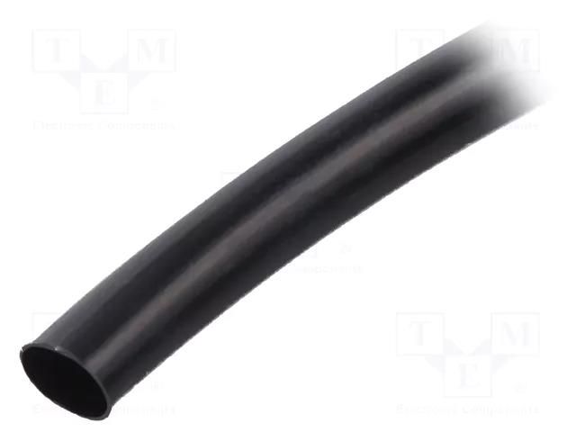 Insulating tube; PVC; black; -20÷125°C; Øint: 6mm; L: 10m; UL94V-0 SIGI PVC125-6-BK-10