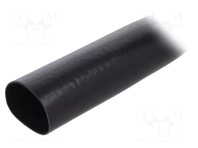 Insulating tube; PVC; black; -20÷125°C; Øint: 30mm; L: 10m; UL94V-0 SIGI PVC125-30-BK-10