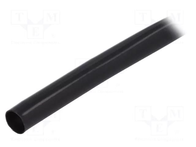 Insulating tube; PVC; black; -20÷125°C; Øint: 10mm; L: 200m; UL94V-0 SIGI PVC125-10-BK-200