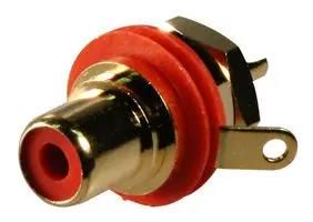 RECEPTACLE, PHONO, CHASSIS, RED, 1WAY NYS367-2