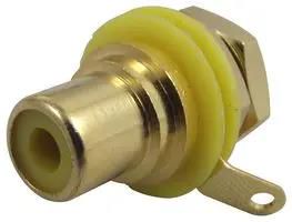 SOCKET, PHONO, CHASSIS, YELLOW NYS367-4