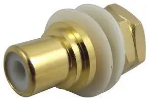 SOCKET, PHONO, CHASSIS, WHITE NYS367-9