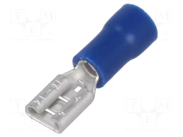 Terminal: flat; 4.8mm; 0.5mm; female; 1.5÷2.5mm2; crimped; blue NINIGI ST-004/B