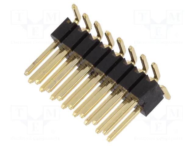 Connector: pin strips; pin header; male; PIN: 16; vertical; SMT CONNFLY ZL322-2X8P