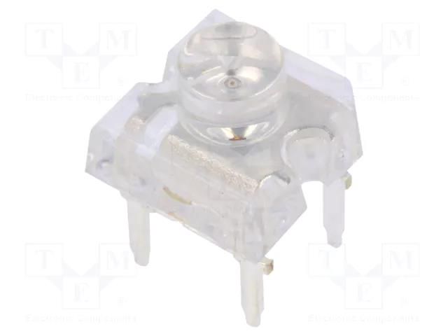 LED Super Flux; yellow; 7.62x7.62mm; 750÷1120mcd; 120°; 30mA OPTOSUPPLY OSY5PAZJC1D
