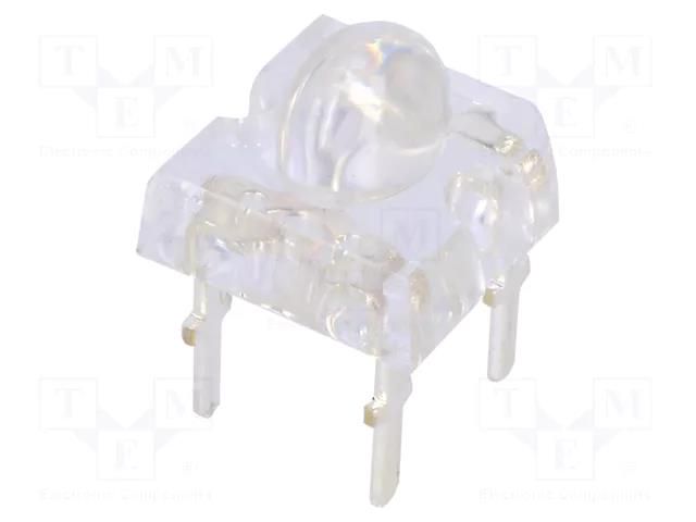 LED Super Flux; red; oval; 7.62x7.62mm; 4200÷5800mcd; 30mA; 30/70° OPTOSUPPLY OSR5PAZG71D