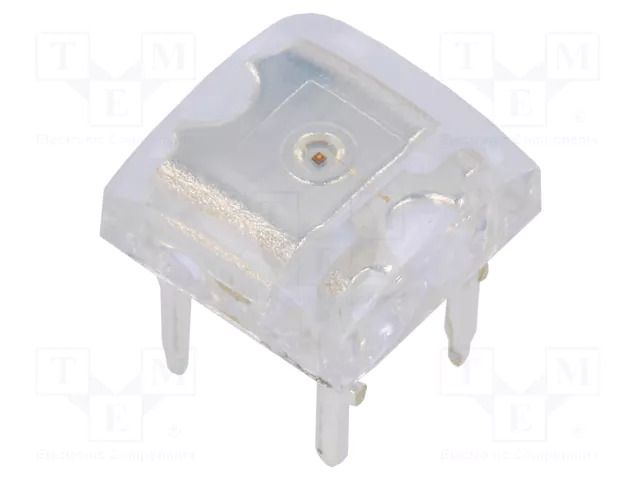 LED Super Flux; orange; 7.62x7.62mm; 750÷1200mcd; 140°; 50mA OPTOSUPPLY OSO5PAZ4E1D