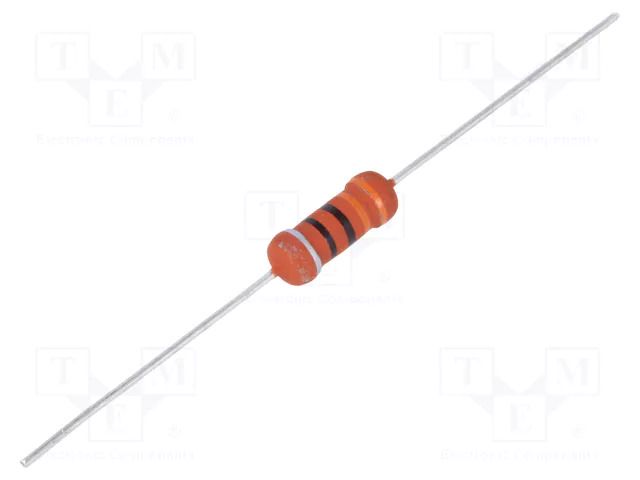 Resistor: metal film; fusible; THT; 330Ω; 2W; ±10%; Ø0.7x25mm; axial ROYALOHM NFR2W-330R