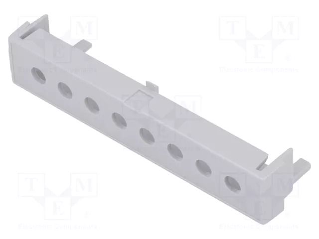 Terminals cover; grey; Holes no: 8; 7.65mm ITALTRONIC IT-P05040207T.BL