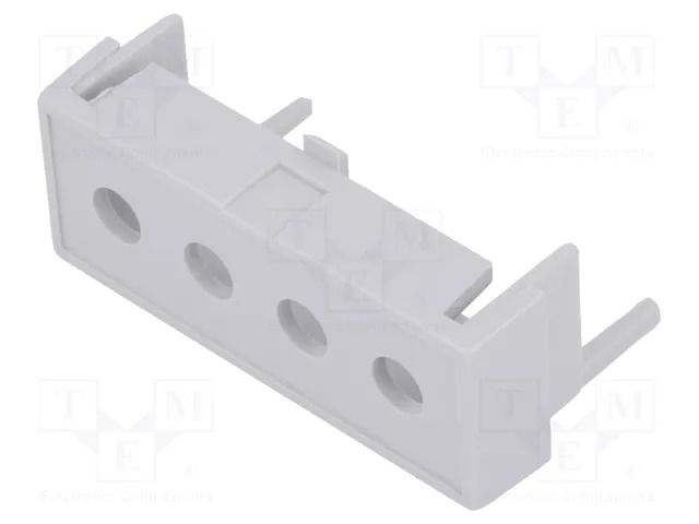 Terminals cover; grey; Holes no: 4; 7.65mm ITALTRONIC IT-P05020207T.BL