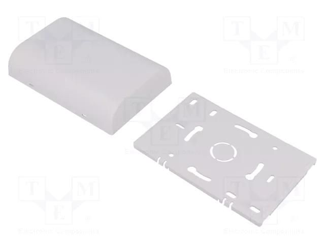 Enclosure: wall mounting; X: 80mm; Y: 120mm; Z: 25mm; ABS; white ITALTRONIC IT-61.6071000