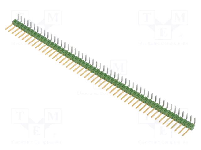Connector: pin strips; pin header; male; PIN: 50; THT; angled 90° TE Connectivity 5-826631-0