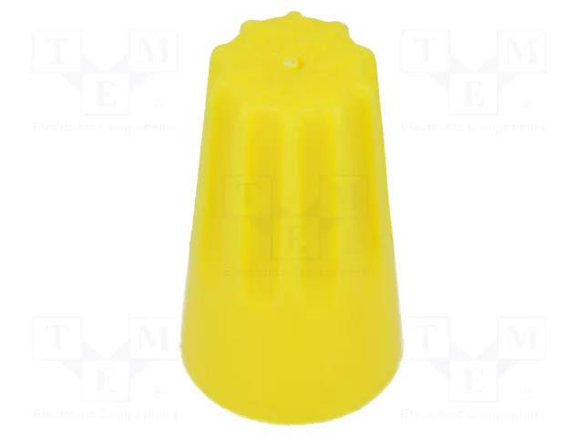 Quick splice; Wire Grip; screwed; yellow; 22AWG÷10AWG; 600V TE Connectivity 2299505-1