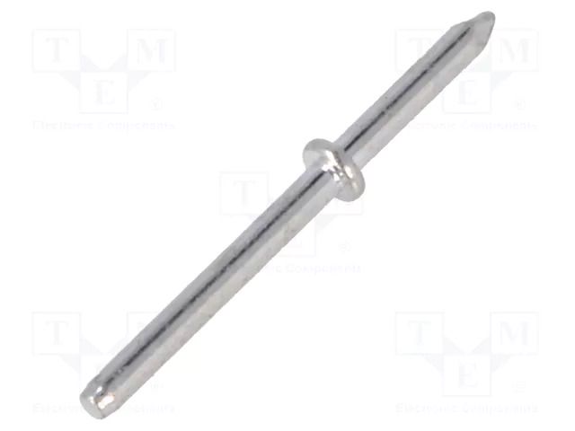 Tip: solder pin; THT; tinned; brass; Ø: 1mm; Overall len: 15.4mm VOGT 1364H.68