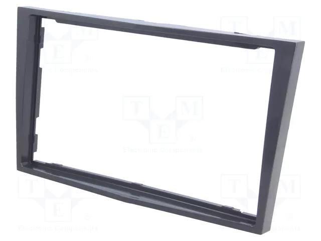 Radio frame; Opel; 2 DIN; steely-grey PER.PIC. RAM-40.152.10