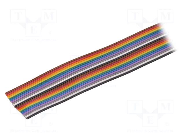 Wire: ribbon; HookUp Wire; 15x26AWG; stranded; Cu; unshielded; PVC ALPHA WIRE 3551-MC005