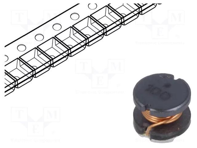 Inductor: wire; SMD; 15uH; 1.3A; ±15%; Q: 30; Ø: 5.8mm; H: 4.8mm; 140mΩ BOURNS SDR0604-150YL