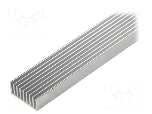 Heatsink: extruded; grilled; natural; L: 1000mm; W: 33mm; H: 14mm FISCHER ELEKTRONIK SK636/1000/AL