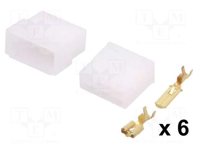 Terminal: flat; female/male; crimped; for cable; insulated; 2.5mm2 NINIGI OK-6MF