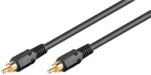 Coaxial Digital/Audio Connector Cable, RCA S/PDIF, Double Shielded, 5 m - RCA male > RCA male 50435