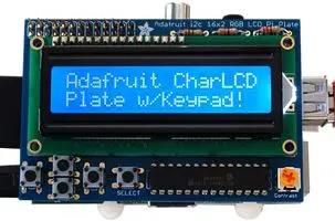 BLUE & WHITE 16X2 LCD + KEYPAD KIT, RASPBERRY PI 1115