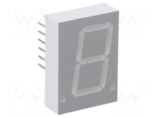 Display: LED; 7-segment; 20.32mm; 0.8"; No.char: 1; red; 3.35÷4.8mcd BROADCOM (AVAGO) HDSP-3903