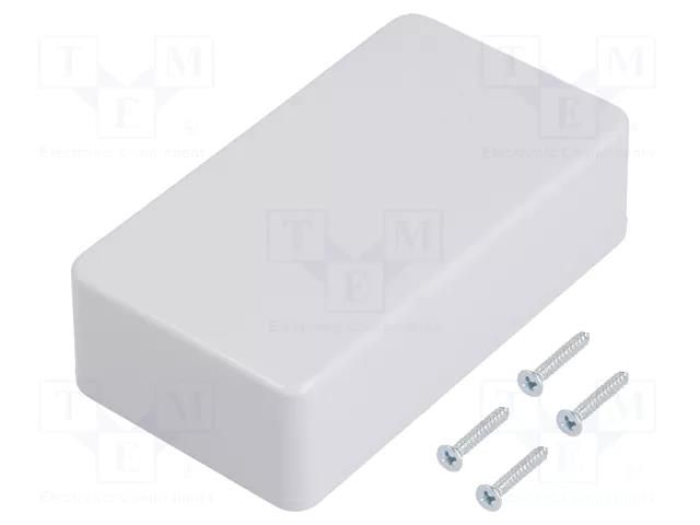 Enclosure: multipurpose; X: 55mm; Y: 100mm; Z: 29mm; COFFER; ABS; grey TEKO COFFER1.5