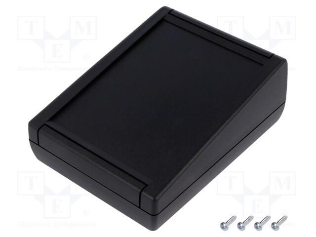 Enclosure: desktop; TEKMAR; X: 100mm; Y: 130mm; Z: 50mm; ABS; black TEKO TK-S.9