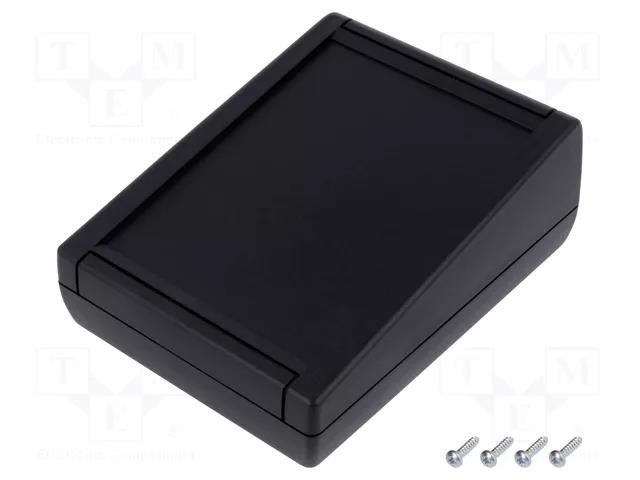 Enclosure: desktop; TEKMAR; X: 100mm; Y: 130mm; Z: 50mm; ABS; black TEKO TK-S.9
