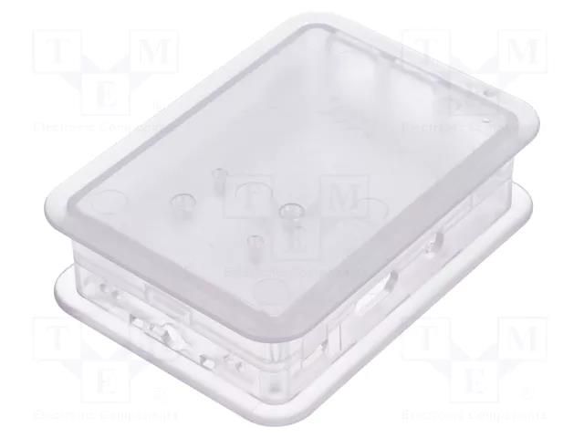 Enclosure: for computer; Raspberry Pi 3; semi-transparent TEKO TEK-BERRY3.0