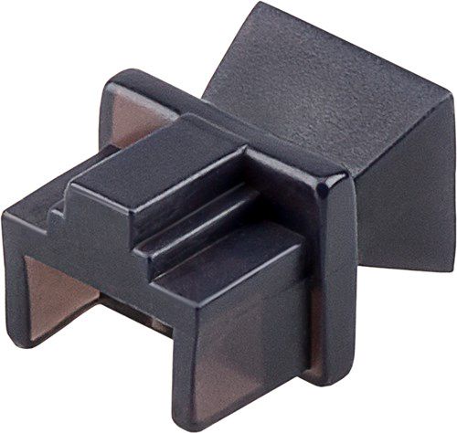 Dust Cover for RJ45 Port, black - e.g. suitable for use in patch panels 50527