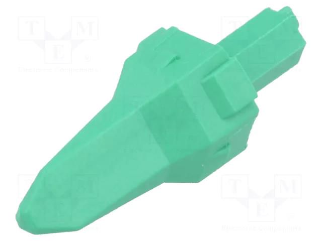 Secondary lock; male; DT; PIN: 3; green DEUTSCH W3P