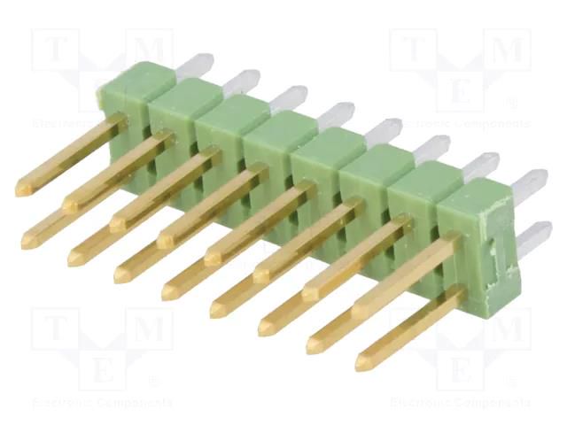 Connector: pin strips; pin header; AMPMODU MOD II; male; PIN: 16 TE Connectivity 826632-8