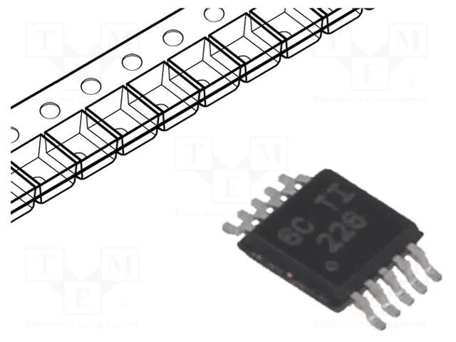 IC: instrumentation amplifier; VSSOP10; Features: 16bit ADC TEXAS INSTRUMENTS INA226AIDGST