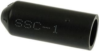 HEAT SHRINK END CAP, 10MM ID, PO, BLACK, 1.5" SSC-1/239