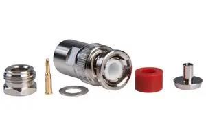 RF/COAXIAL, BNC PLUG, STRAIGHT, 50 OHM, CLAMP 4488