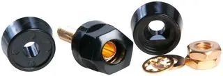 BINDING POST, 30A, #10-32, STUD, BLACK 257-103