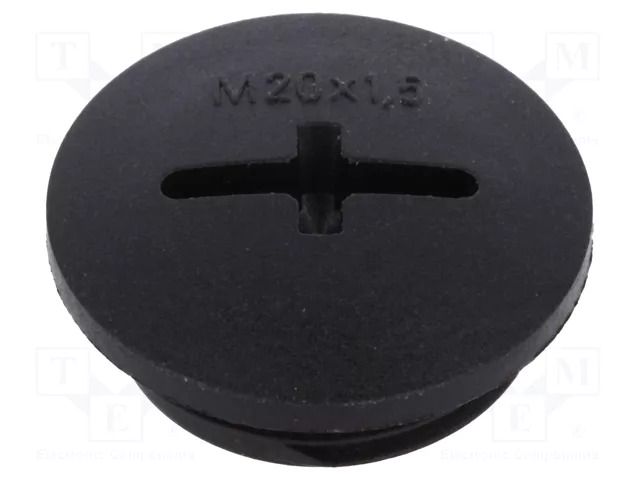 Stopper; M20; 1.5; IP68; polyamide; black; SKINDICHT®; with seal LAPP BLK-GL-M20+O-R9005