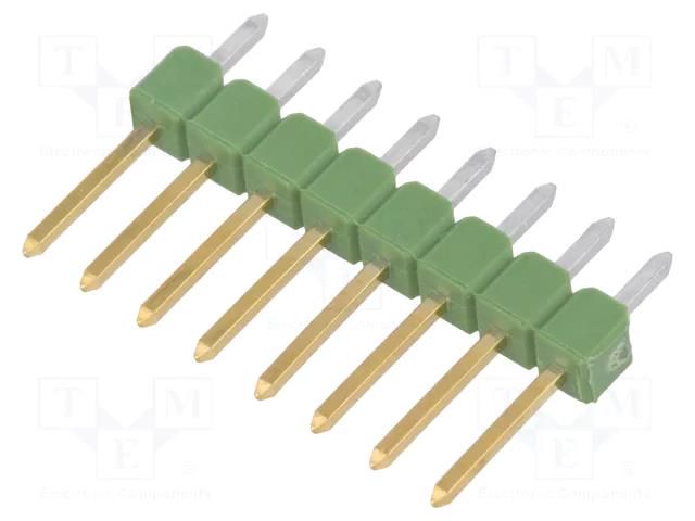 Connector: pin strips; pin header; AMPMODU MOD II; male; PIN: 8 TE Connectivity 826629-8