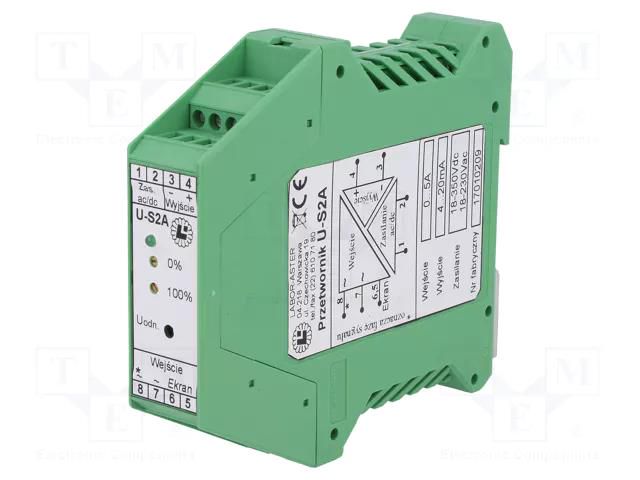 Converter: current; for DIN rail mounting; 0÷5A; 18÷350VDC; IP20 LABOR-ASTER US2A-5A