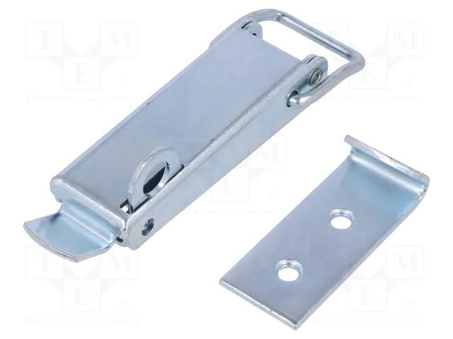 Clasp; steel; W: 43mm; L: 193.5mm; 2000N; with padlock hole ELESA+GANTER TLAL.Z-30/193.5R